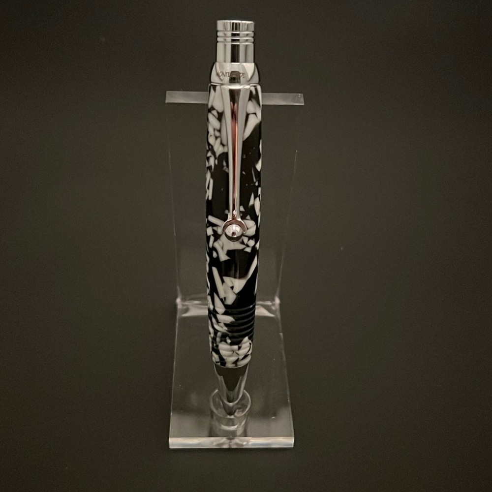 Monteverde Black & White Terrazzo Ballpoint Pen
